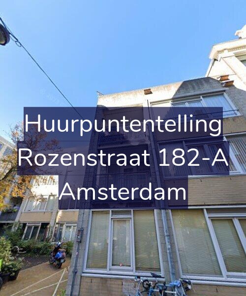 Foto gevel Huurpuntentelling voor Rozenstraat 182-A, Amsterdam