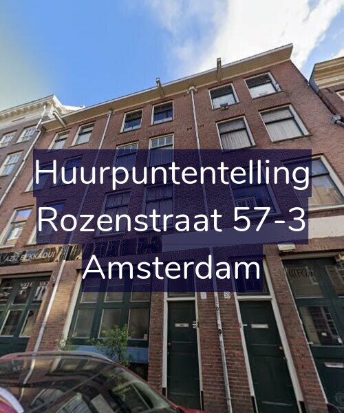 Foto gevel Huurpuntentelling voor Rozenstraat 57-3, Amsterdam