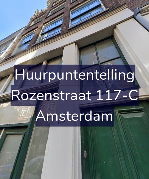 Foto gevel Huurpuntentelling voor Rozenstraat 117-C, Amsterdam