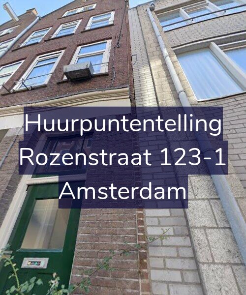 Foto gevel Huurpuntentelling voor Rozenstraat 123-1, Amsterdam