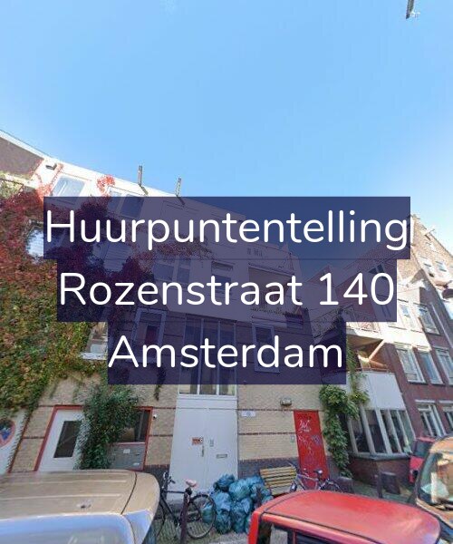 Foto gevel Huurpuntentelling voor Rozenstraat 140, Amsterdam