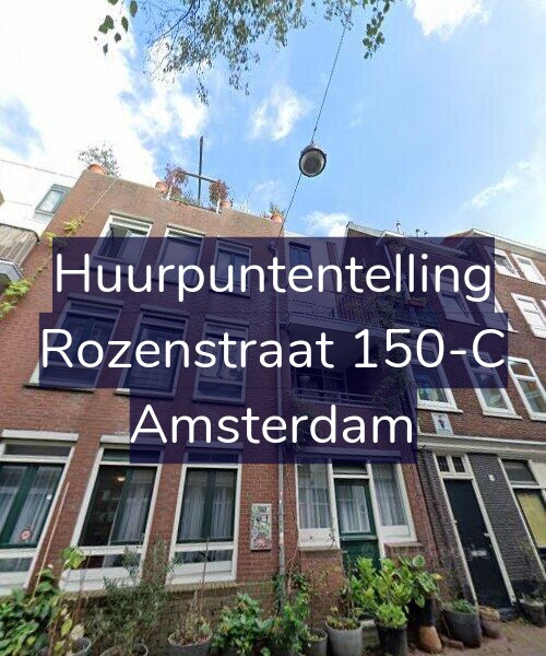 Foto gevel Huurpuntentelling voor Rozenstraat 150-C, Amsterdam