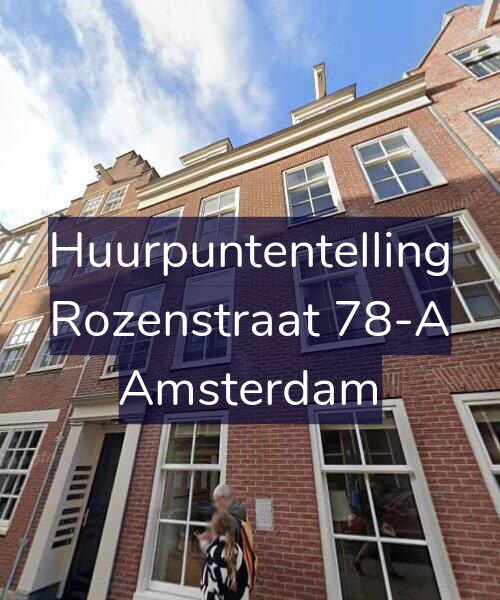 Foto gevel Huurpuntentelling voor Rozenstraat 78-A, Amsterdam