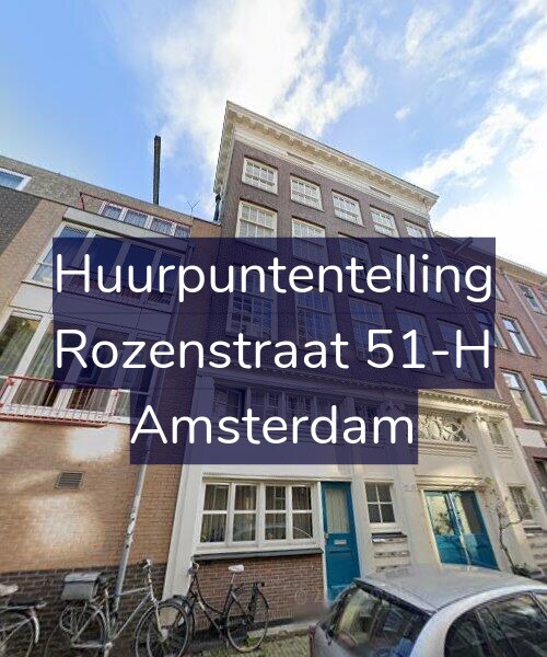 Foto gevel Huurpuntentelling voor Rozenstraat 51-H, Amsterdam