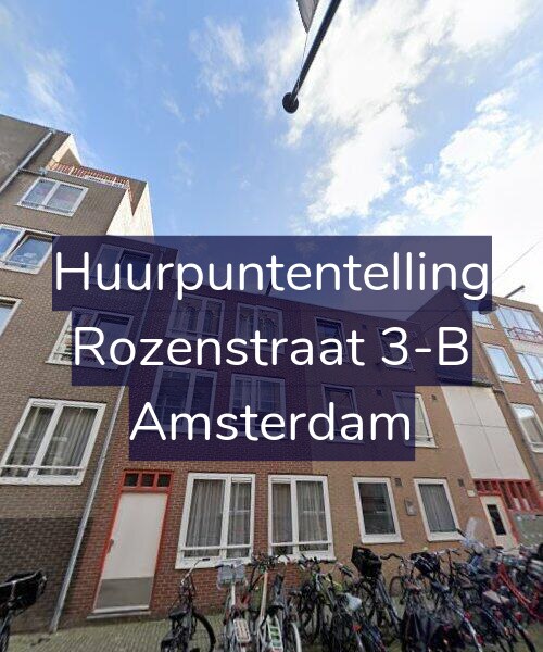 Foto gevel Huurpuntentelling voor Rozenstraat 3-B, Amsterdam