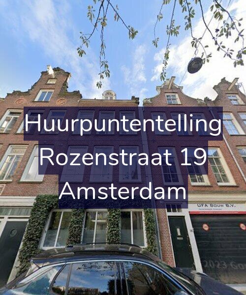 Foto gevel Huurpuntentelling voor Rozenstraat 19, Amsterdam