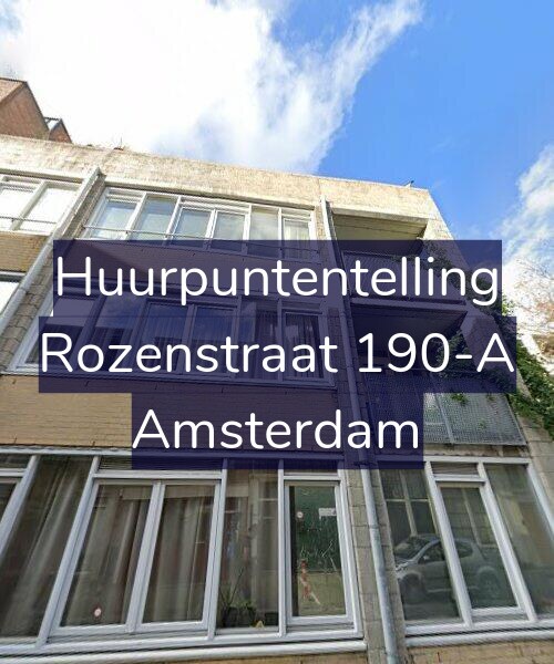 Foto gevel Huurpuntentelling voor Rozenstraat 190-A, Amsterdam