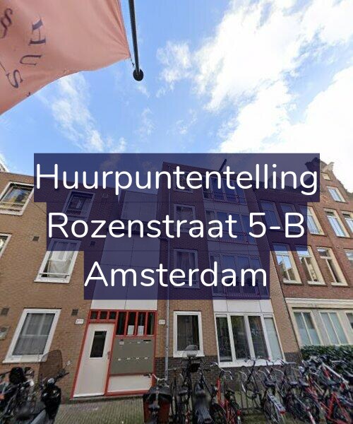Foto gevel Huurpuntentelling voor Rozenstraat 5-B, Amsterdam