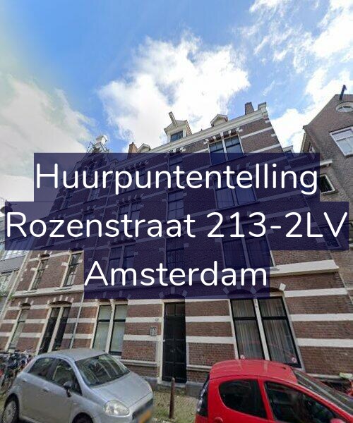 Foto gevel Huurpuntentelling voor Rozenstraat 213-2LV, Amsterdam