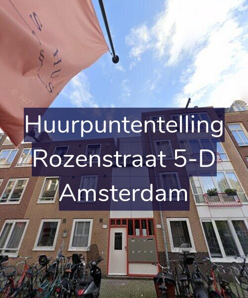 Foto gevel Huurpuntentelling voor Rozenstraat 5-D, Amsterdam
