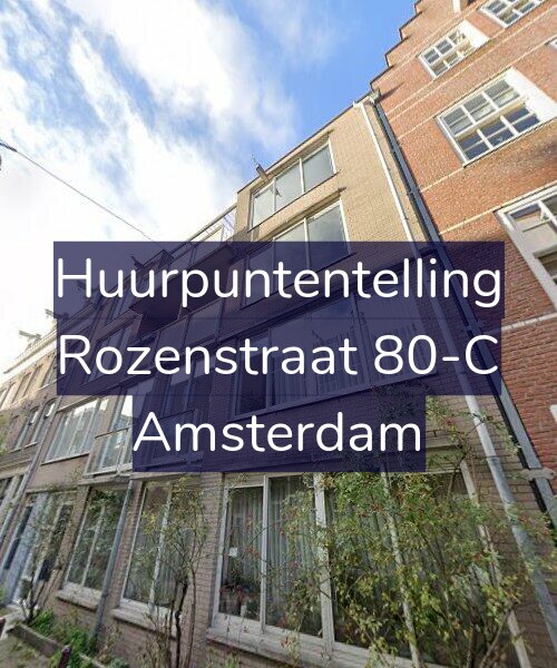 Foto gevel Huurpuntentelling voor Rozenstraat 80-C, Amsterdam