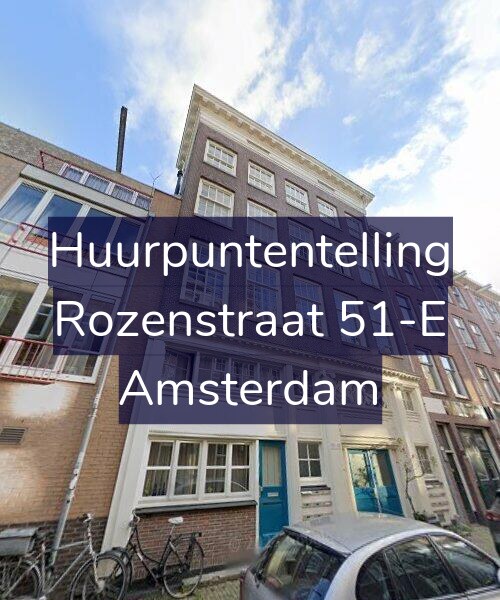 Foto gevel Huurpuntentelling voor Rozenstraat 51-E, Amsterdam