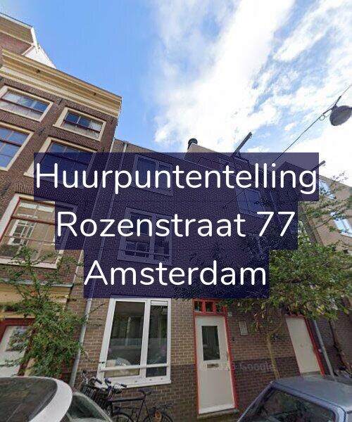 Foto gevel Huurpuntentelling voor Rozenstraat 77, Amsterdam