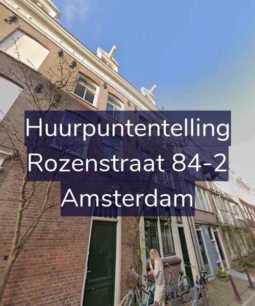 Foto gevel Huurpuntentelling voor Rozenstraat 84-2, Amsterdam