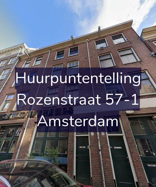 Foto gevel Huurpuntentelling voor Rozenstraat 57-1, Amsterdam