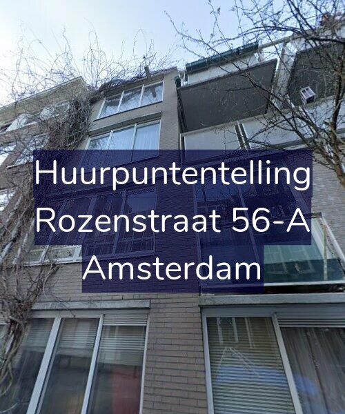 Foto gevel Huurpuntentelling voor Rozenstraat 56-A, Amsterdam