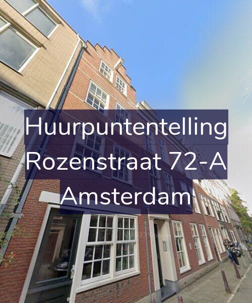 Foto gevel Huurpuntentelling voor Rozenstraat 72-A, Amsterdam
