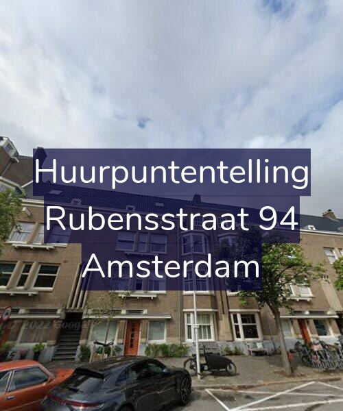 Foto gevel Huurpuntentelling voor Rubensstraat 94, Amsterdam
