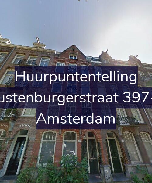 Foto gevel Huurpuntentelling voor Rustenburgerstraat 397-4, Amsterdam