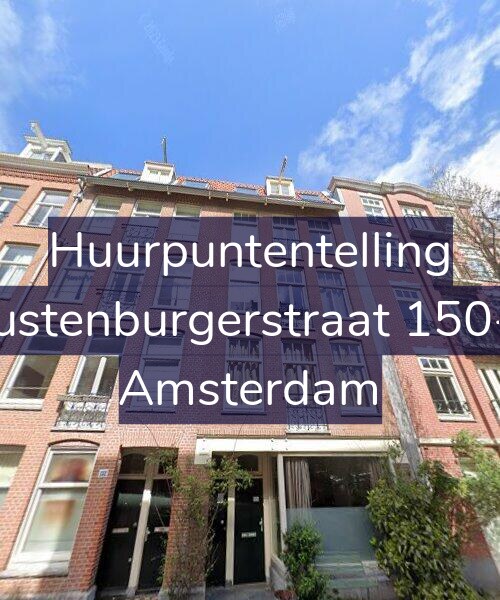 Foto gevel Huurpuntentelling voor Rustenburgerstraat 150-2, Amsterdam