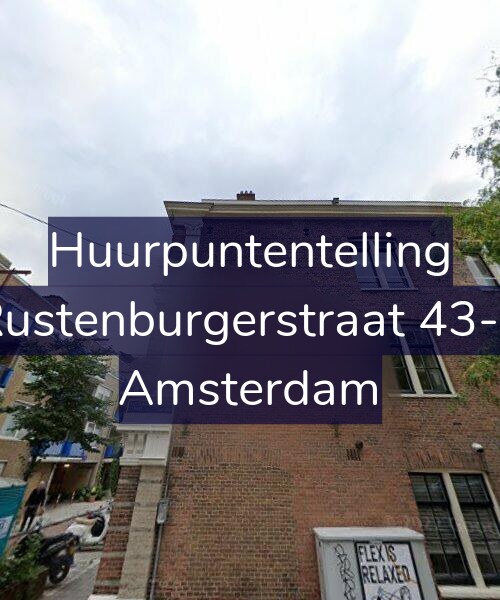 Foto gevel Huurpuntentelling voor Rustenburgerstraat 43-1, Amsterdam