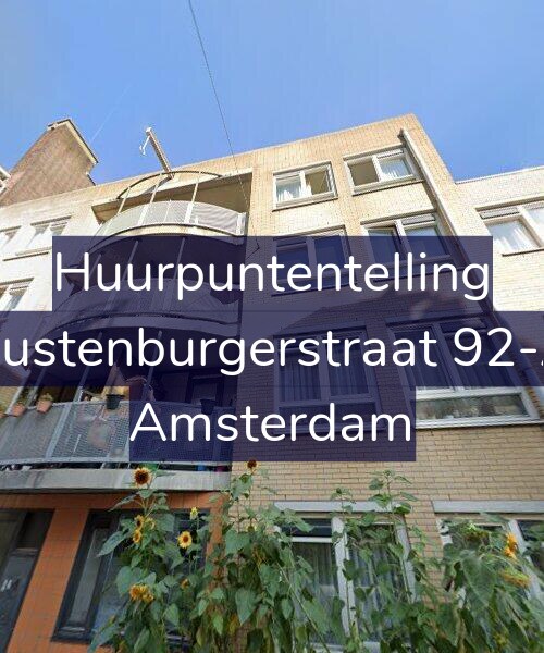 Foto gevel Huurpuntentelling voor Rustenburgerstraat 92-A, Amsterdam