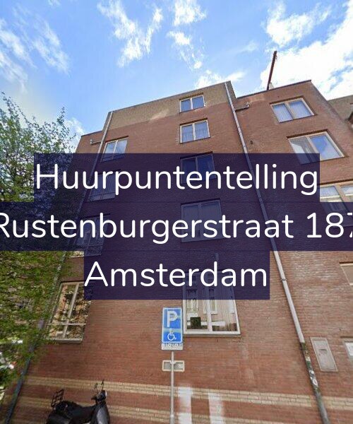 Foto gevel Huurpuntentelling voor Rustenburgerstraat 187, Amsterdam