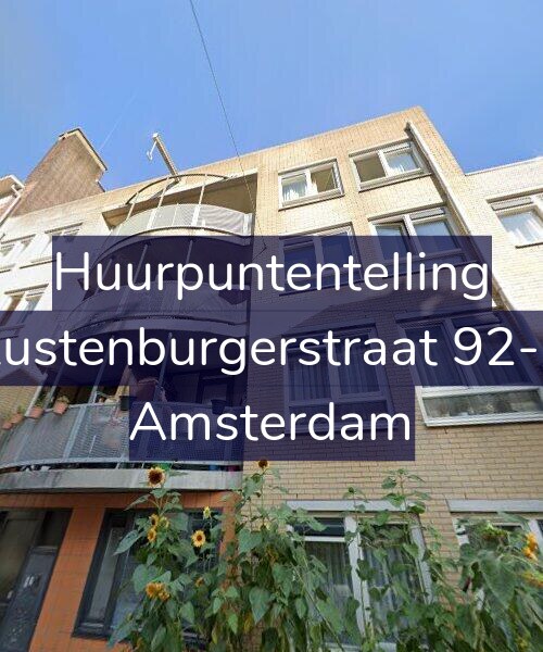 Foto gevel Huurpuntentelling voor Rustenburgerstraat 92-C, Amsterdam