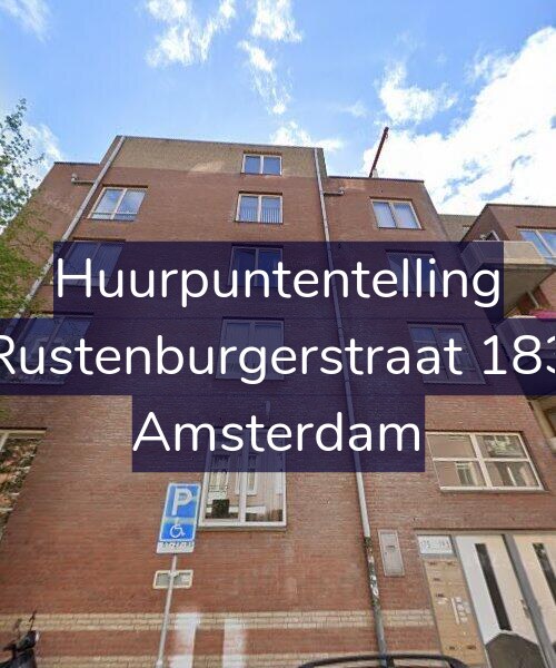 Foto gevel Huurpuntentelling voor Rustenburgerstraat 183, Amsterdam