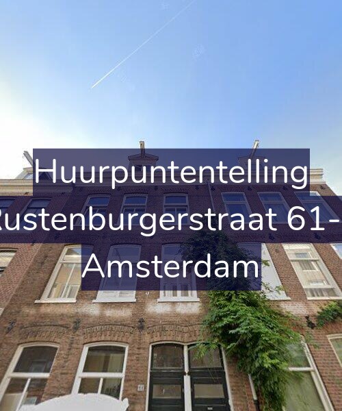 Foto gevel Huurpuntentelling voor Rustenburgerstraat 61-2, Amsterdam