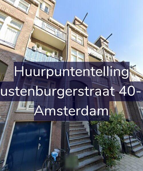 Foto gevel Huurpuntentelling voor Rustenburgerstraat 40-H, Amsterdam