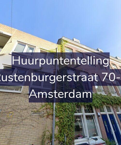 Foto gevel Huurpuntentelling voor Rustenburgerstraat 70-1, Amsterdam
