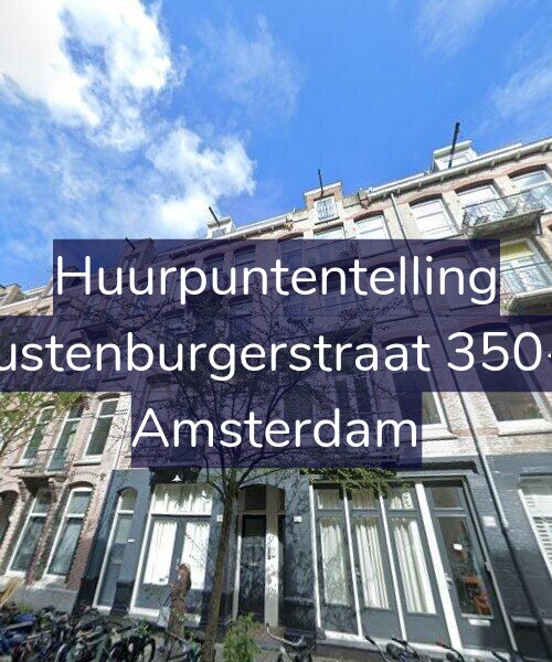Foto gevel Huurpuntentelling voor Rustenburgerstraat 350-3, Amsterdam