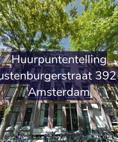 Foto gevel Huurpuntentelling voor Rustenburgerstraat 392-2, Amsterdam