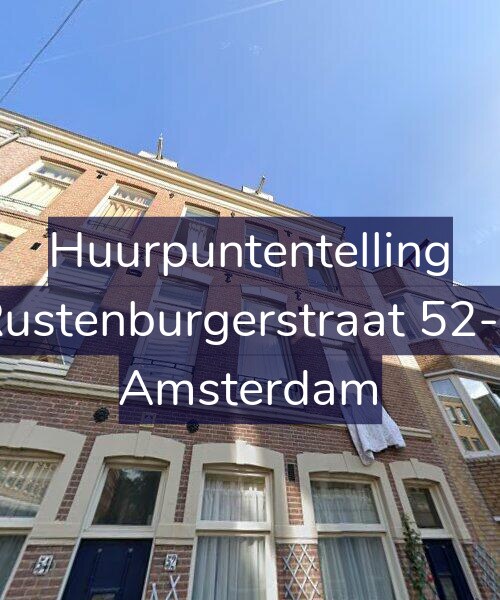 Foto gevel Huurpuntentelling voor Rustenburgerstraat 52-2, Amsterdam