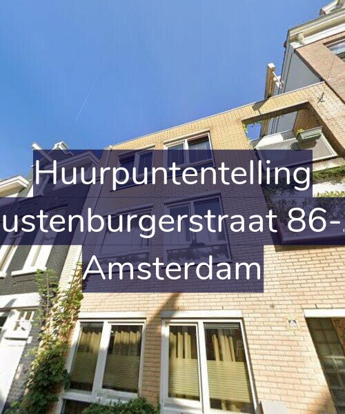 Foto gevel Huurpuntentelling voor Rustenburgerstraat 86-A, Amsterdam
