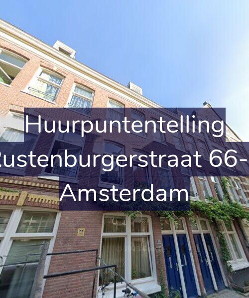 Foto gevel Huurpuntentelling voor Rustenburgerstraat 66-1, Amsterdam