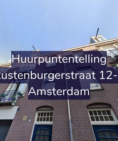 Foto gevel Huurpuntentelling voor Rustenburgerstraat 12-2, Amsterdam