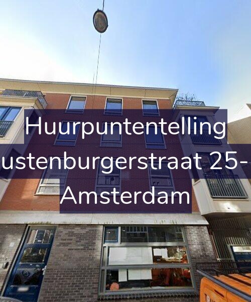 Foto gevel Huurpuntentelling voor Rustenburgerstraat 25-D, Amsterdam