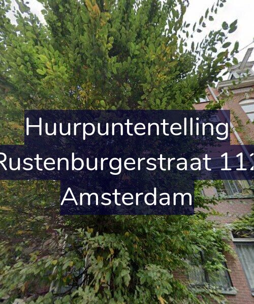 Foto gevel Huurpuntentelling voor Rustenburgerstraat 112, Amsterdam