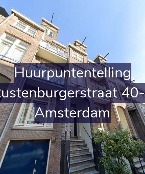 Foto gevel Huurpuntentelling voor Rustenburgerstraat 40-1, Amsterdam