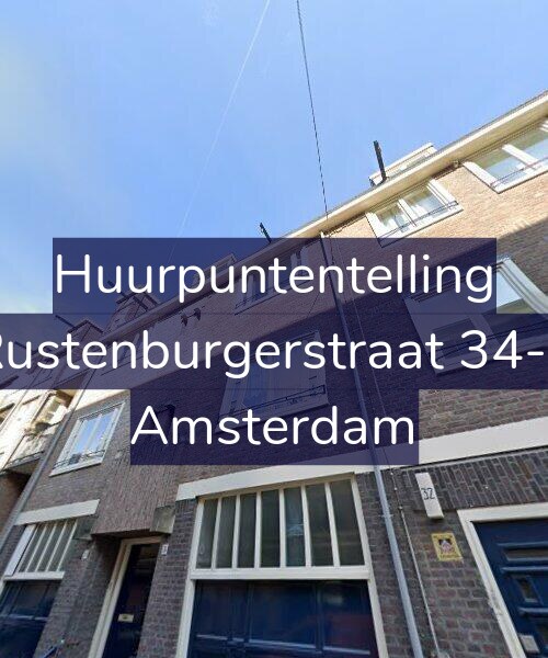Foto gevel Huurpuntentelling voor Rustenburgerstraat 34-2, Amsterdam