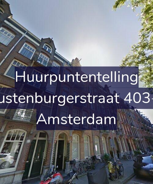 Foto gevel Huurpuntentelling voor Rustenburgerstraat 403-1, Amsterdam