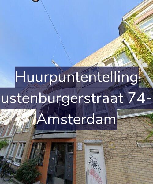 Foto gevel Huurpuntentelling voor Rustenburgerstraat 74-B, Amsterdam