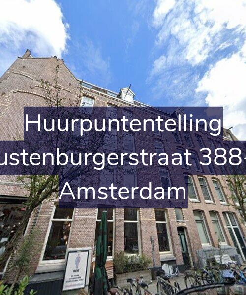 Foto gevel Huurpuntentelling voor Rustenburgerstraat 388-2, Amsterdam