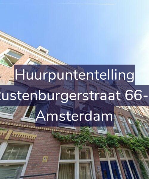 Foto gevel Huurpuntentelling voor Rustenburgerstraat 66-2, Amsterdam