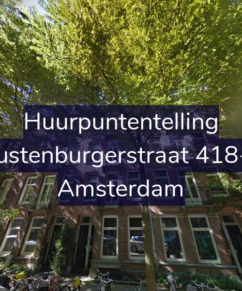 Foto gevel Huurpuntentelling voor Rustenburgerstraat 418-1, Amsterdam