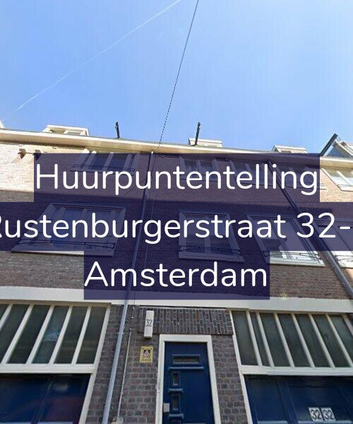 Foto gevel Huurpuntentelling voor Rustenburgerstraat 32-2, Amsterdam