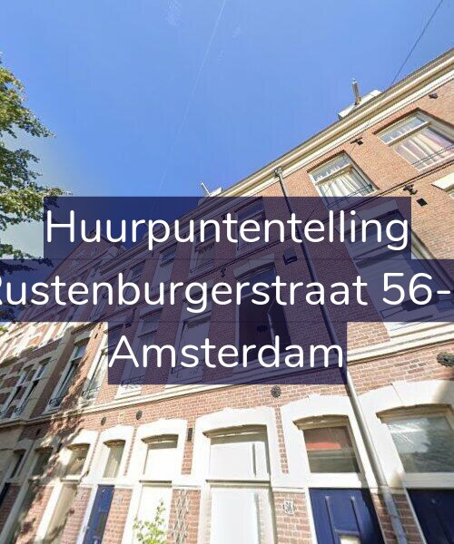 Foto gevel Huurpuntentelling voor Rustenburgerstraat 56-2, Amsterdam