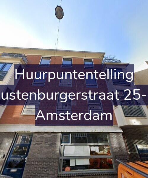 Foto gevel Huurpuntentelling voor Rustenburgerstraat 25-C, Amsterdam